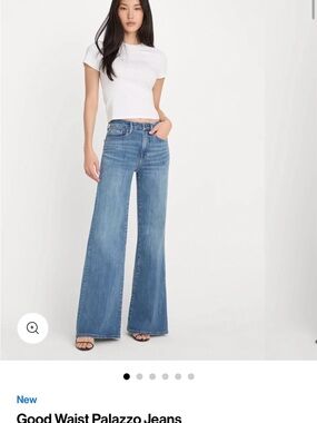 Good American High-Waist Palazzo Jeans